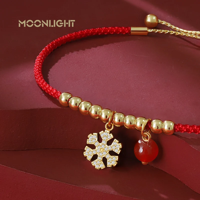 MOONLIGHT Lucky Red Key Bracelet For Women Fashion Jewelry Adjustable Charm Bracelets New Year Christmas Present Wholesale