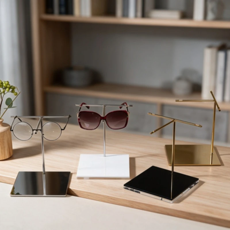 Eyewear Display Stand Stainless Steel Sunglasse Holder Retail Optical Shop Counter Props Eyeglass Exhibition Organizer Accessory