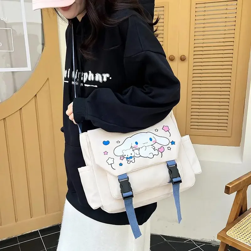 

Сумка-мессенджер Cinnamoroll: Модная студенческая сумка через плечо большой вместимости в стиле каваи