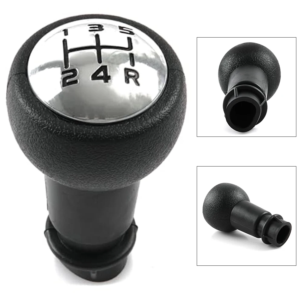 

5 Speed Gear Lever Black Chrome Knob Replacement Driving Experience Improved Driving Experience Rugged Design