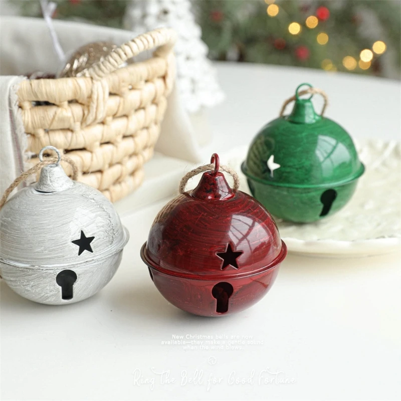 P9FC Christmas Tree Ornament Metal Body Ornament with Hanging Loop for Door Wall and Window Placement in