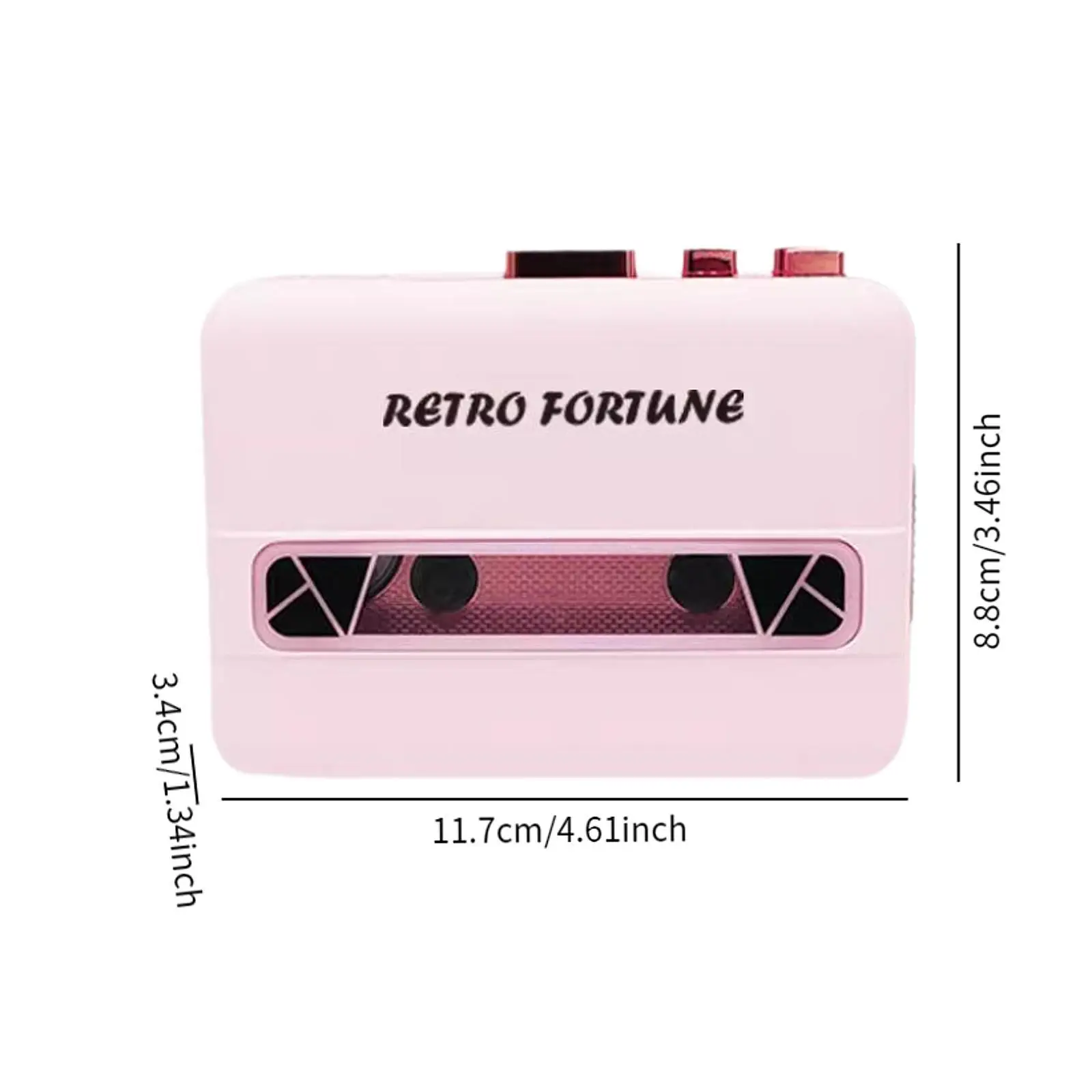 Portable Cassette Player Built in Speaker with Headphone Jack Stereo Birthday Gift Lightweight Personal Cassette Tape Player
