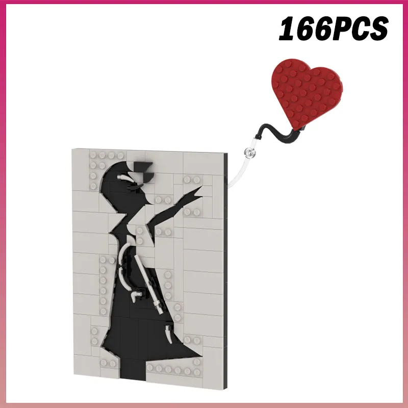 166pcs-moc-banksy-girl-with-balloon-model-building-blocks-bricks-diy-creative-assembly-toy-adult-kids-gift-desktop-decoration