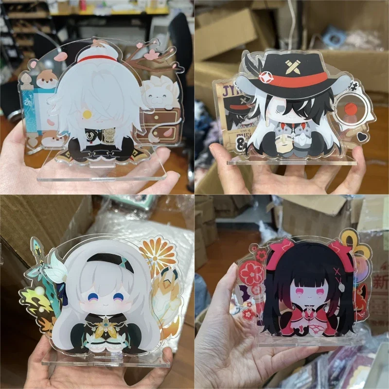 Honkai:Star Rail Cute Aventurine Dōjin Works Double Insertion Acrylic Stand Model Plate Desk Decor Standing Sign Fans Gifts