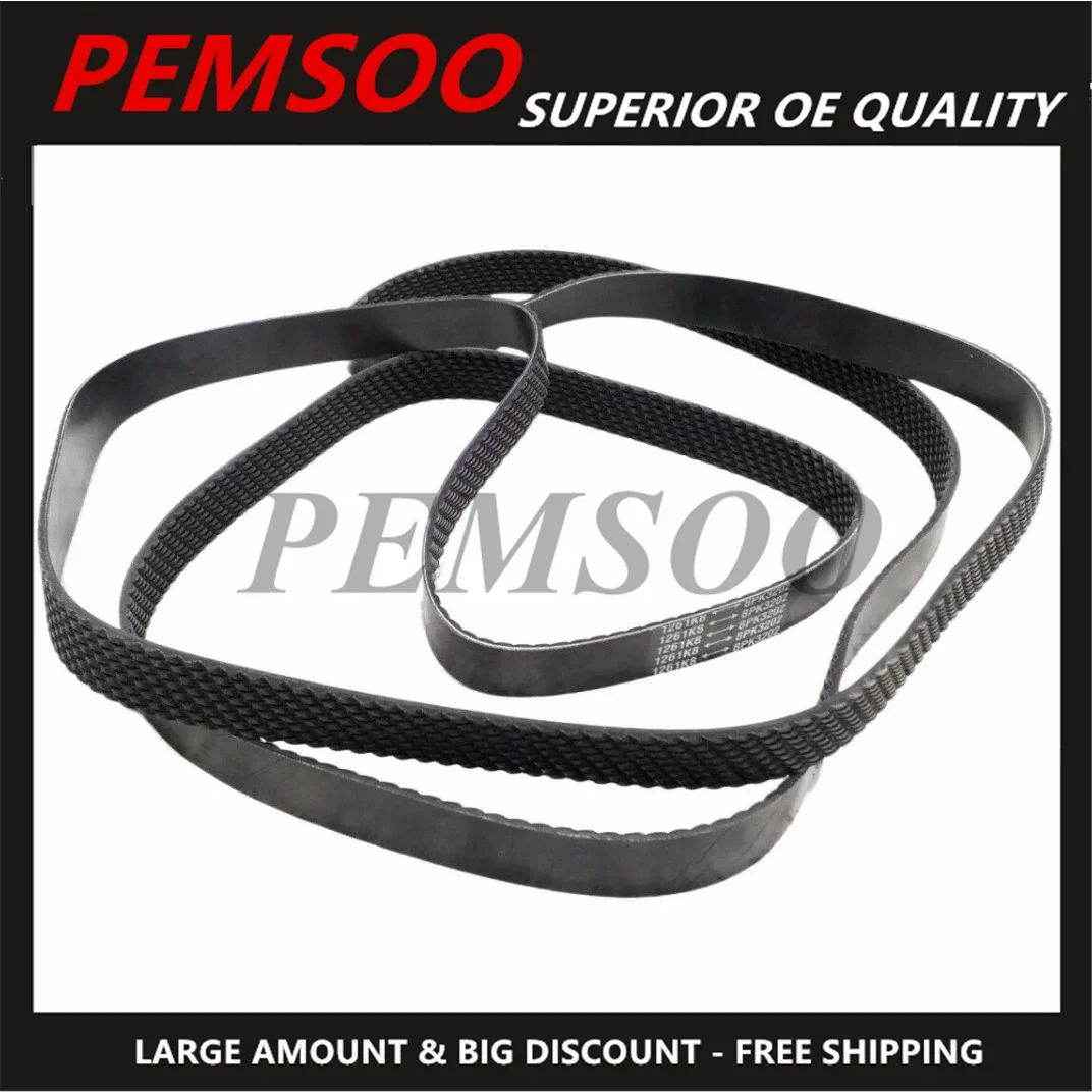 NEW 1X 8PK3202 DRIVE BELT MICRO-V MULTI RIBBED BELT  REPLACEMENT