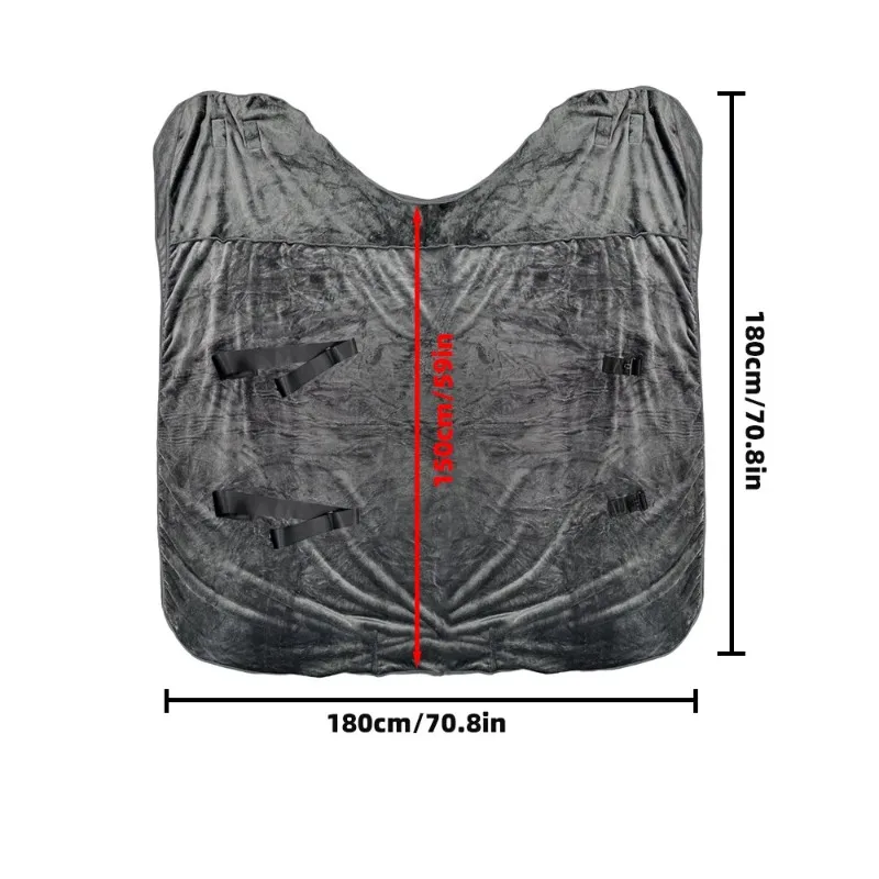 Horse Protective Warm Clothing Soft Thickened Flannel Mosquito Insect Blanket Comfortable Cold Weather Horse Gear