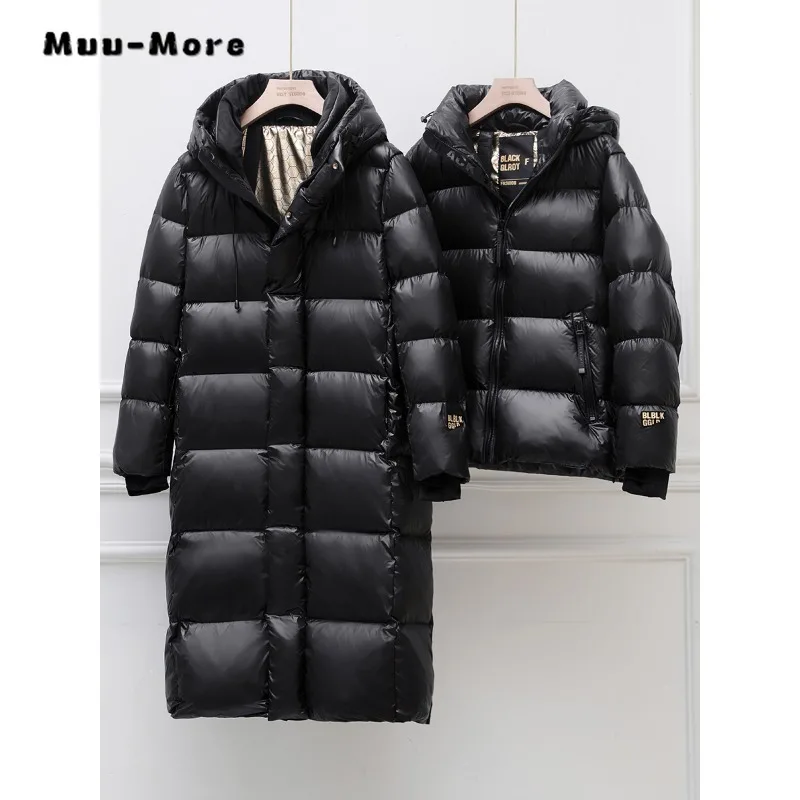 Parkas retrô de peito único feminino, monocromático, preto, manga comprida, jaqueta grande, casacos casuais, casaco quente, moda inverno, 2023