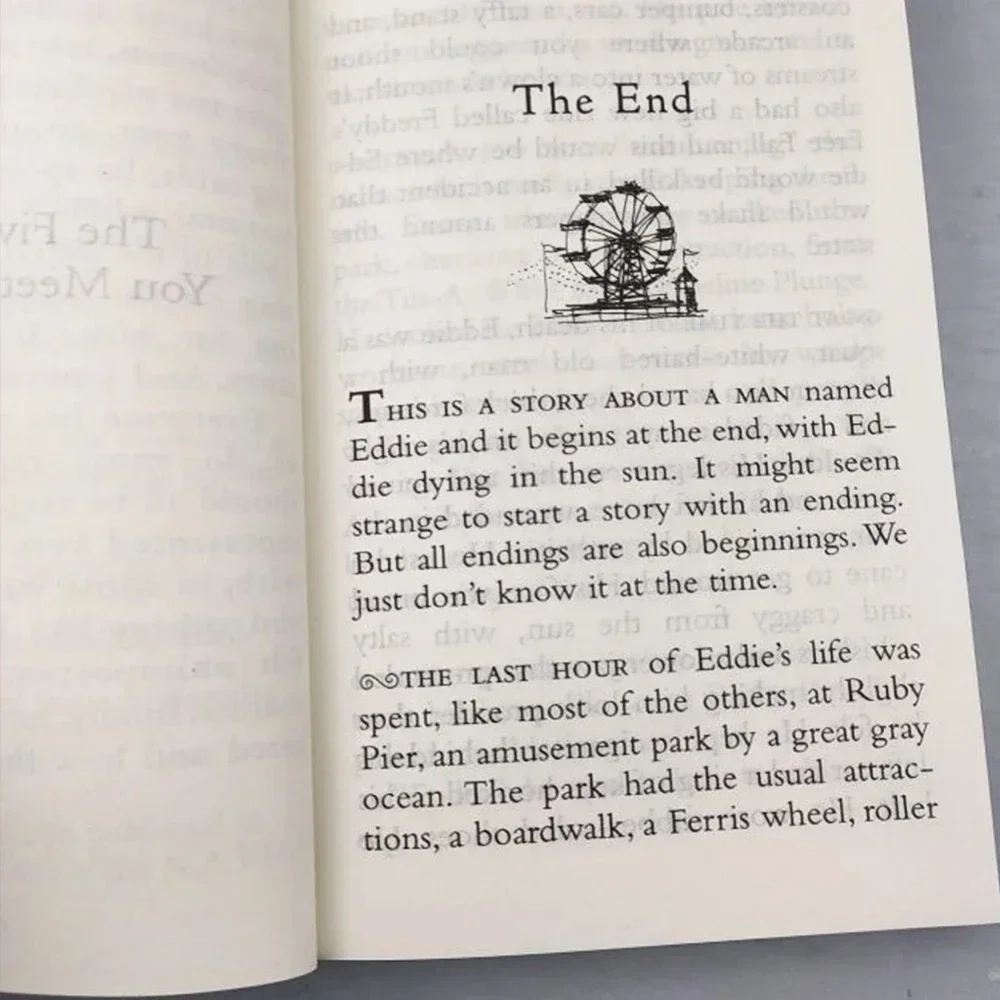 The Five People You Meet In Heaven By Mitch Albom In English Original Novel Reading Book