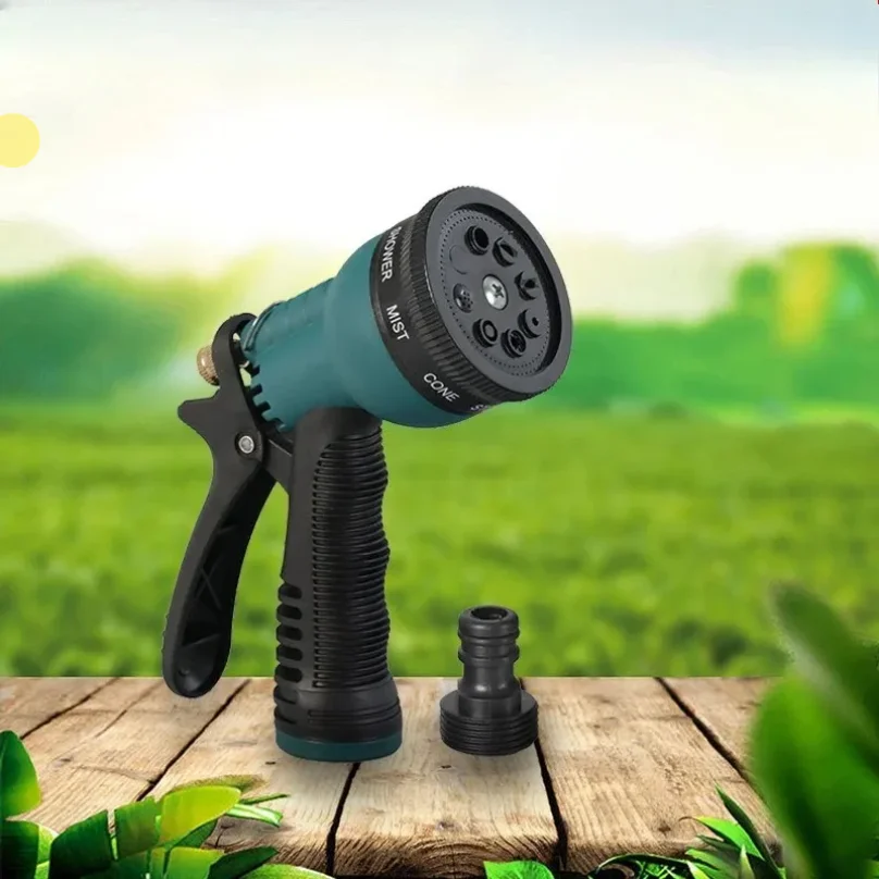8 Mode High Pressure Garden Water Gun Hose Nozzle Car Washing Yard Water Sprayer Irrigation Pipe Tube Nozzle Sprinkle Tools