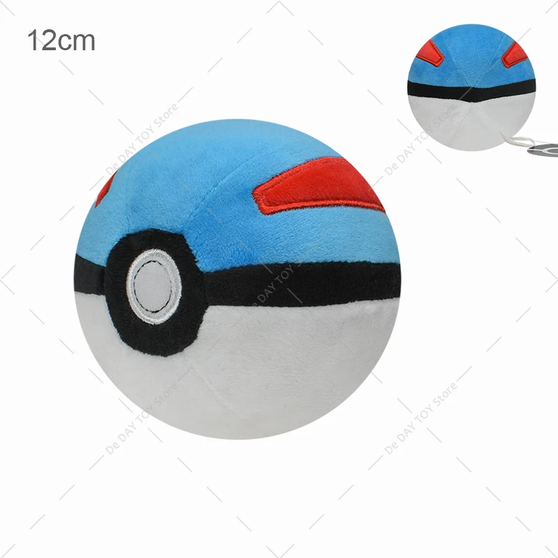 12cm TAKARA TOMY Pokemon Poke Ball Pokeball Plush Cartoon Soft Stuffed Toys Gifts