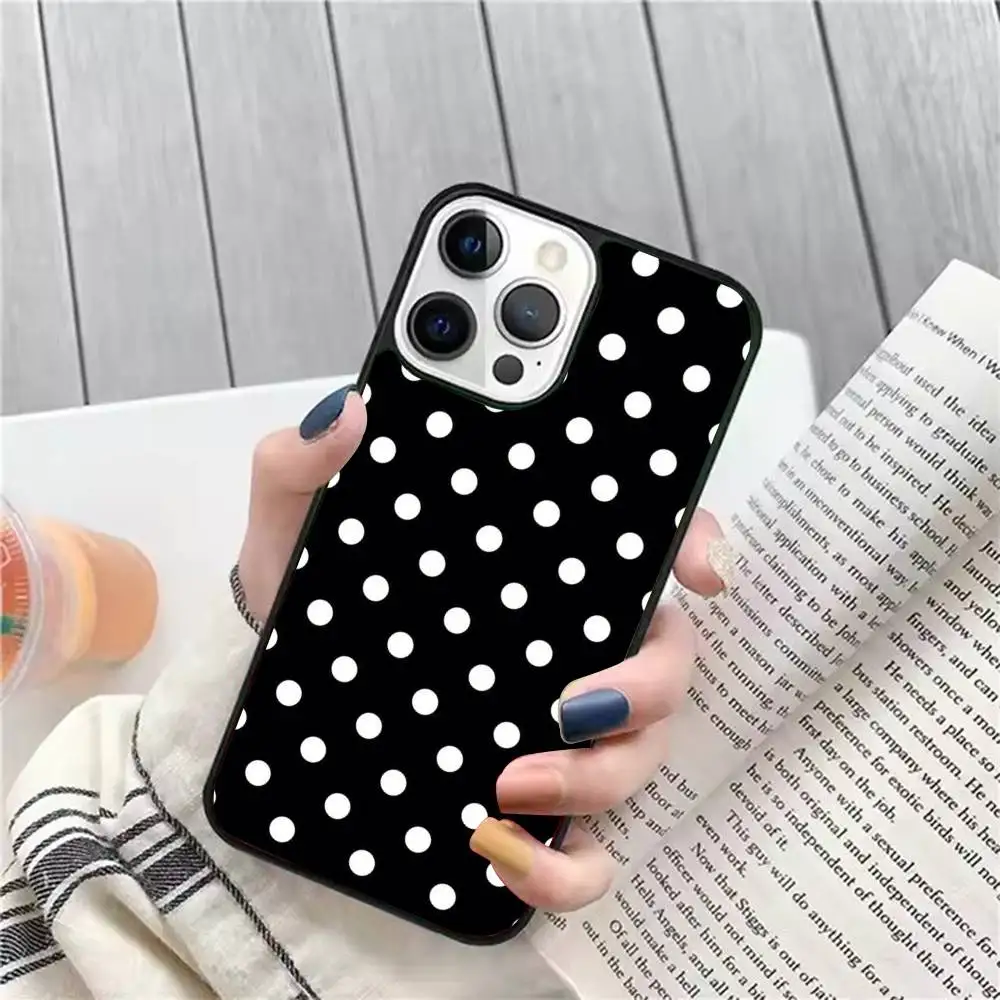 

1 шт. чехол для телефона в горошек в том же стиле Rose Park Choi Young, сильный магнитный чехол для iPhone 16 15 14 13 Pro Max 11 12 Mini