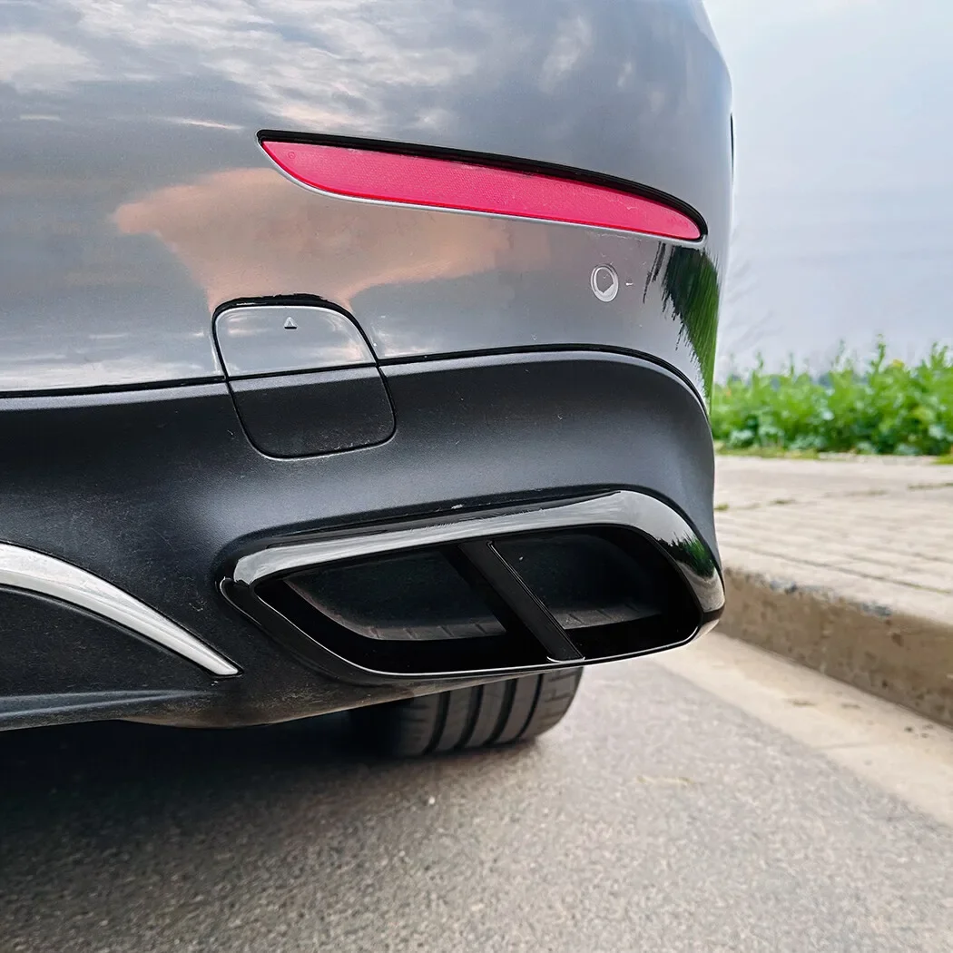 

Car Accessories Tail Throat Muffler Exhaust Pipe Tail Cover Trim For Mercedes Benz E Class W214 CLE Coupe C236 2023 2024 2025