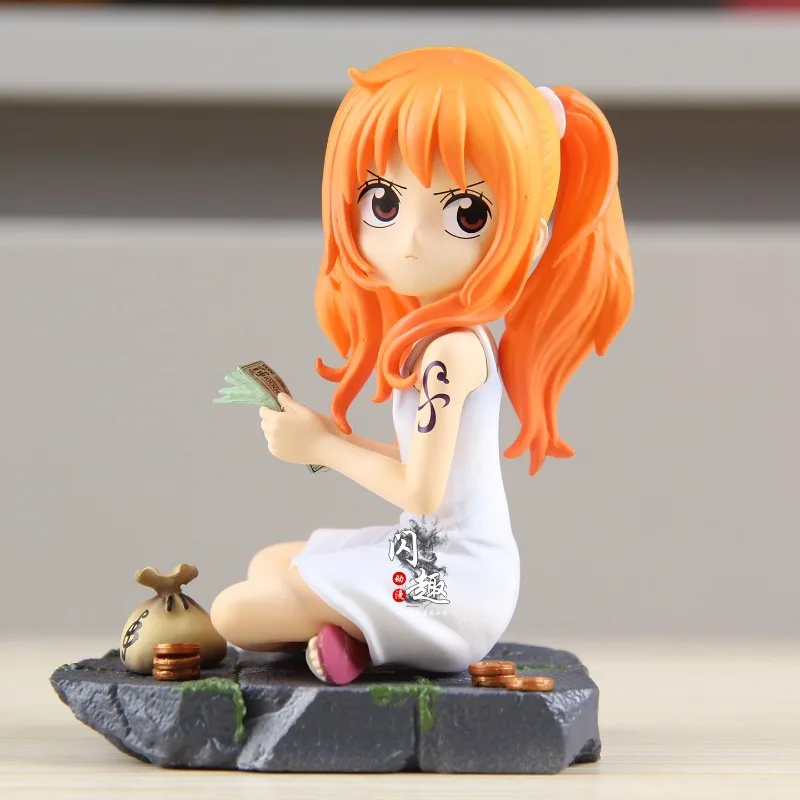 Figura de Nami de One Piece de 11 cm, Figura de Acción de Anime One Piece, Figuras de One Piece, Modelo de Estatua Coleccionable de Manga GK, Regalo para Fans