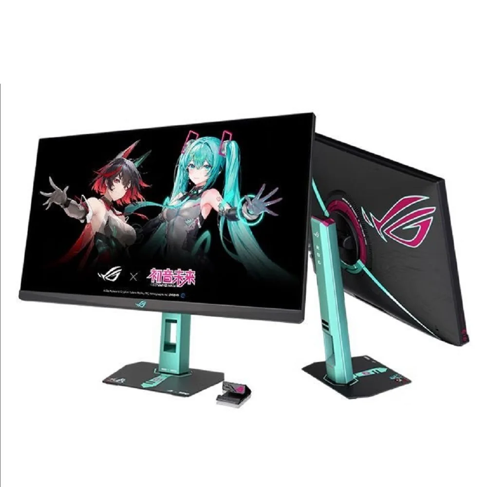 ASUS ROG Strix XG27ACMEG-R 27-inch 2K 260Hz Monitor with ROG Chakura x Hatsune Miku Edition Design, 240Hz Refresh Rate, 0.3ms Re