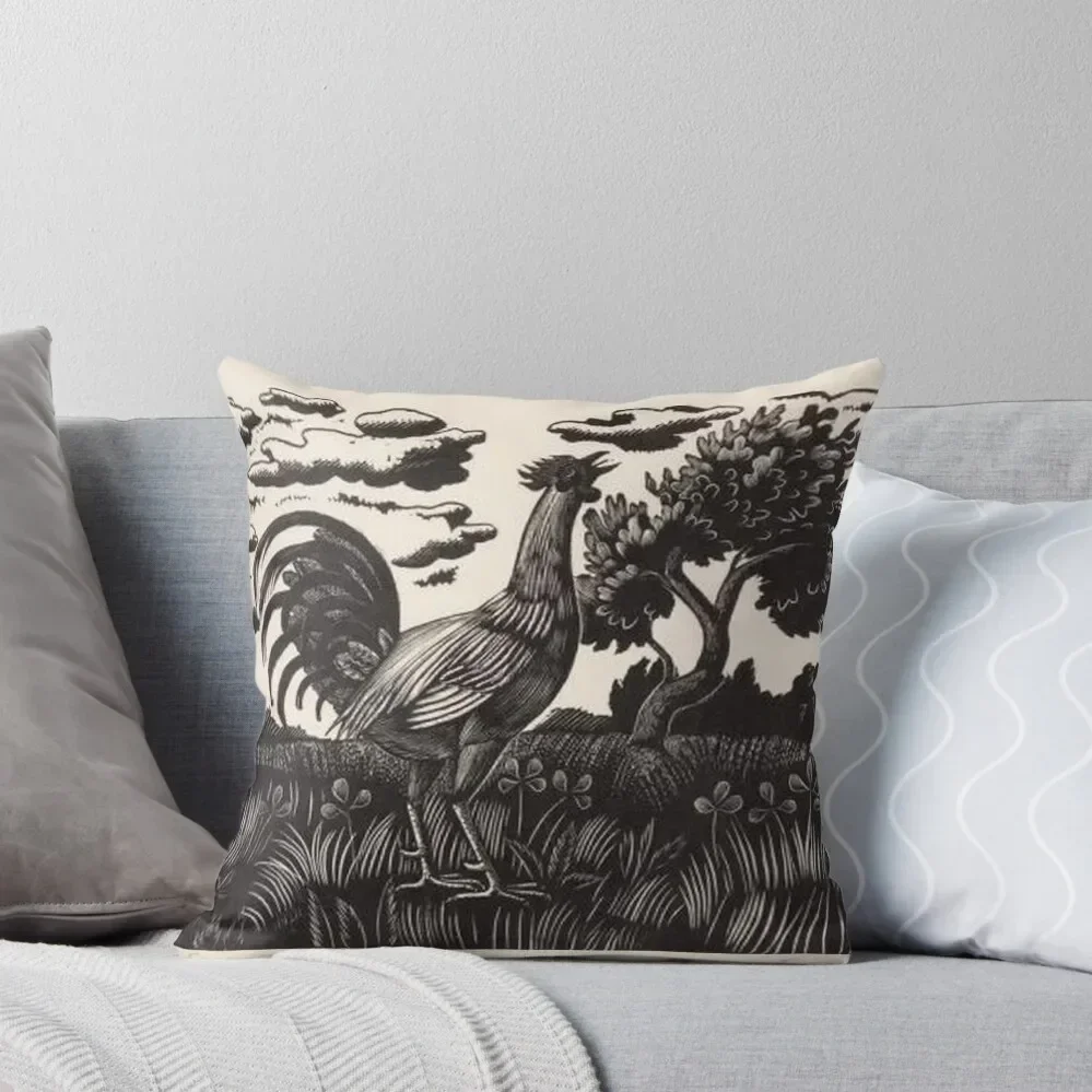 Eric Ravilious- Chanticleer II Throw Pillow pillow cover christmas Sofa Cover pillow