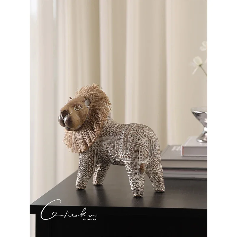 Lucky little lion art ornament