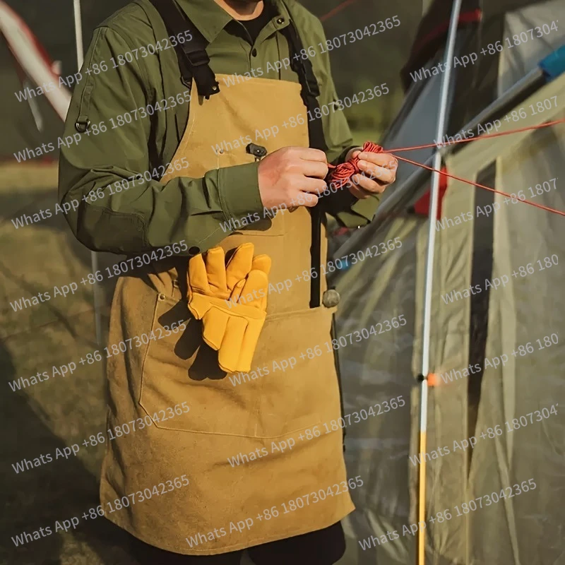 

Фартук для работы на открытом воздухе, утолщенный садовник для кемпинга, плотник, флорист, рабочая одежда унисекс