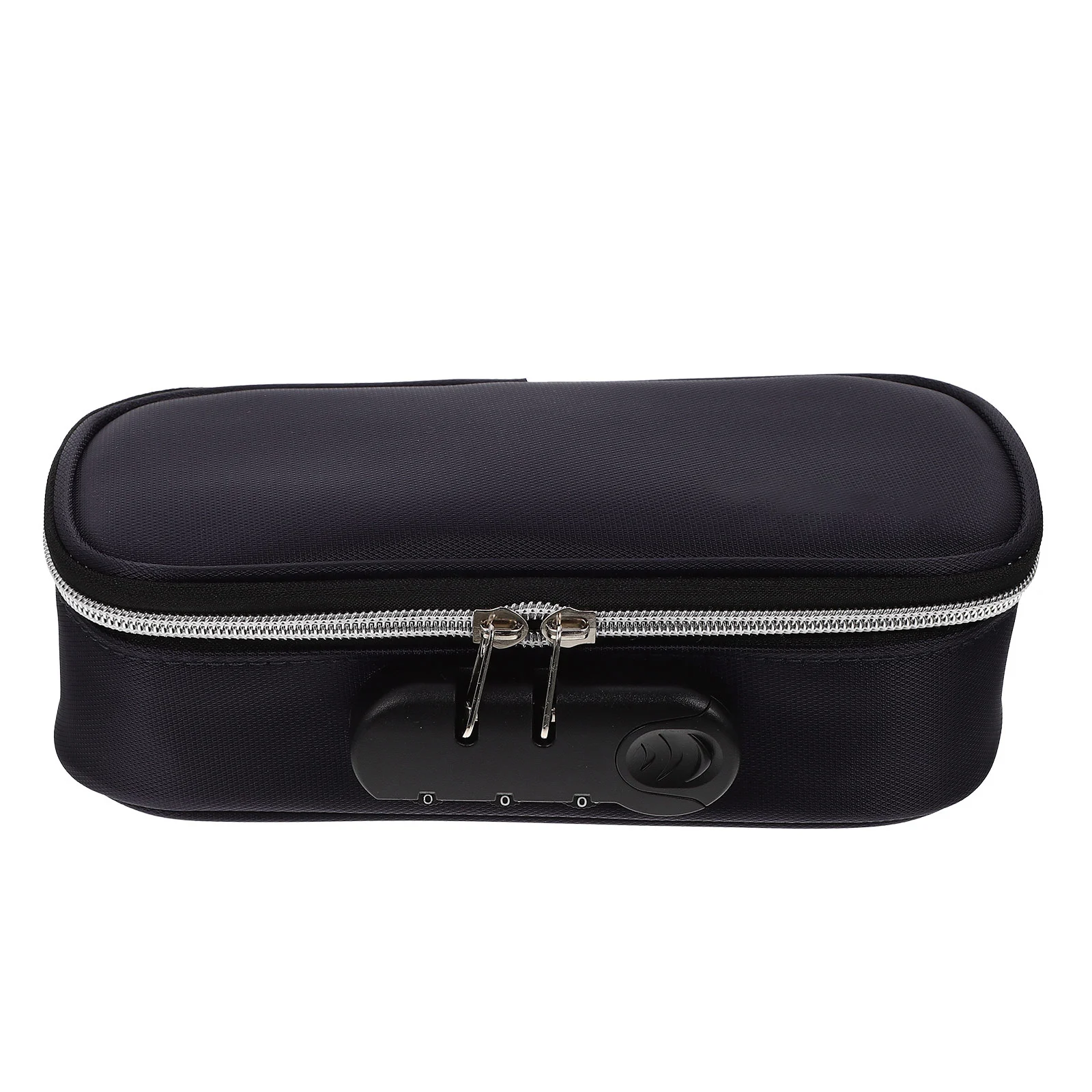 

Password Lock Pen Bag Large Capacity Oxford Cloth Blue Color Pencil Case Handheld Students Stationery Storage School Supplies