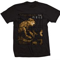 Y2k Heavy Metal Cotton Tees Punk Rock Band T-shirt Pixies Doolittle Album T-shirt  Pixies Monkey Grid Casual Loose Top Unisex