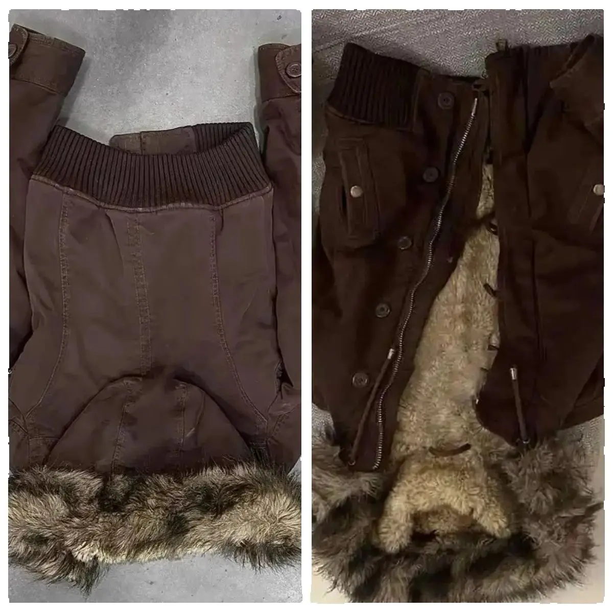 

Модная трендовая кожаная куртка, женская коричневая куртка с капюшоном на молнии, подкладка шерпа, ребристые манжеты, Y2K, осенне-зимняя одежда