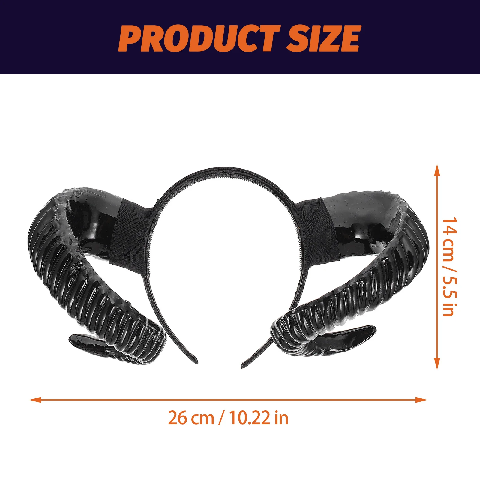 Diadema de diablo para Halloween, diadema de cuerno de oveja simulada, ajuste cómodo para niños y adolescentes, accesorios de Cosplay para fiesta de Halloween