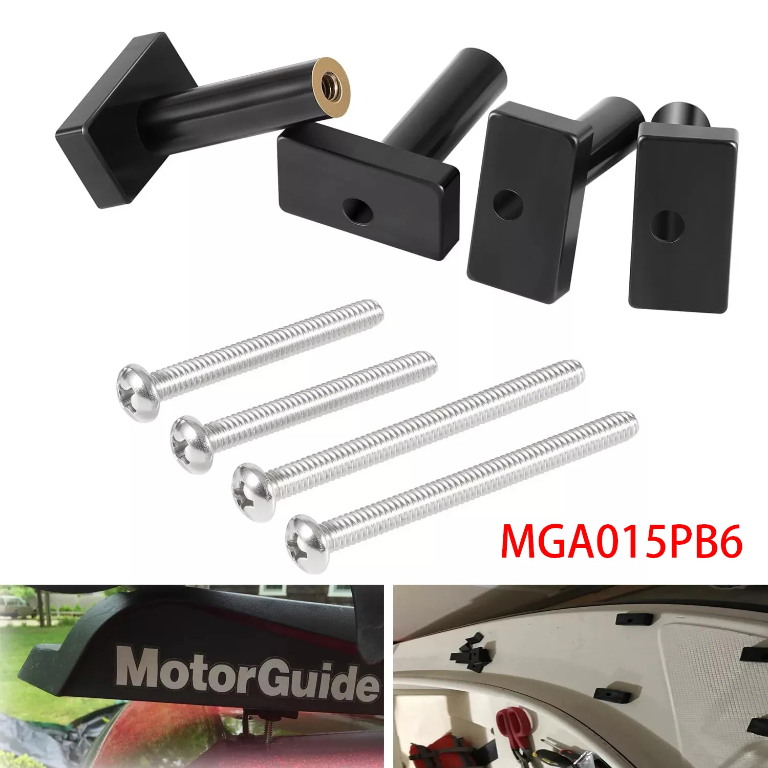 

TM MGA015PB6 Trolling Motor Rubber Mounting Isolator Kit for Motor Mounts-Set of 4 Boat Accessories Marine