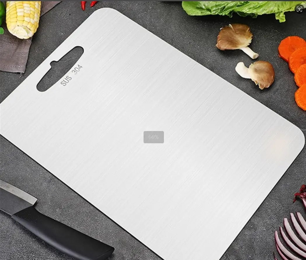 両面ステンレスまな板,厚いまな板,304チタン,食品グレード,肉,果物,野菜