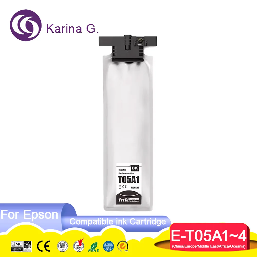 Imagem -02 - Cartucho de Bolsa de Tinta Compatível para Epson Workforce Pro T05a1 T05a2 T05a3 T05a4 T05a4 Wf-c878r Wf-c878r Wf-c879rtc Series