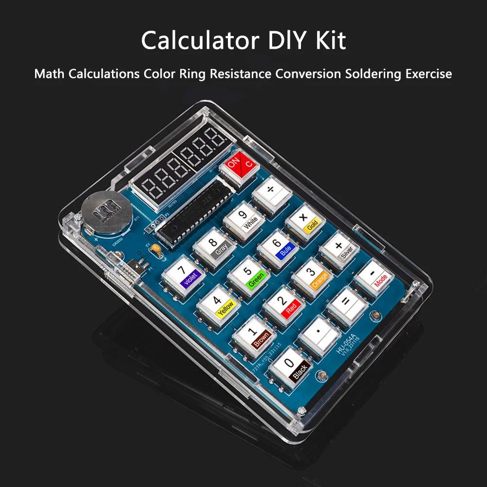 Digital Tube Display Calculator Electronic Production Kit Diy Kit 51 Microcontroller Training Experiment Welding Practice Parts