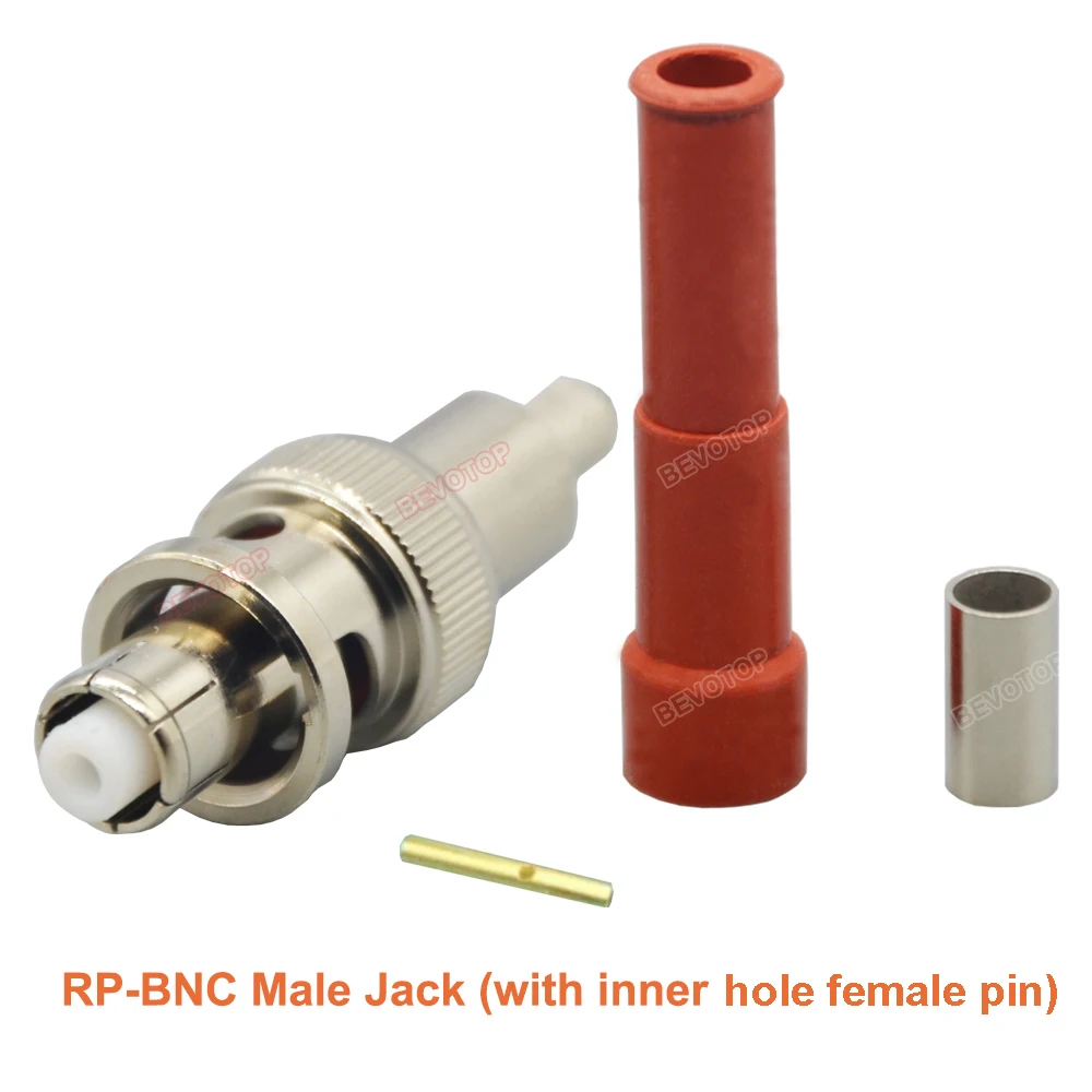 Imagem -03 - Conector Coaxial rf para Cabo Alta Tensão 5000v Shv Rp-bnc Macho Fêmea Alta Qualidade Rg58 Lmr195 Rg223 10 Pcs Lot