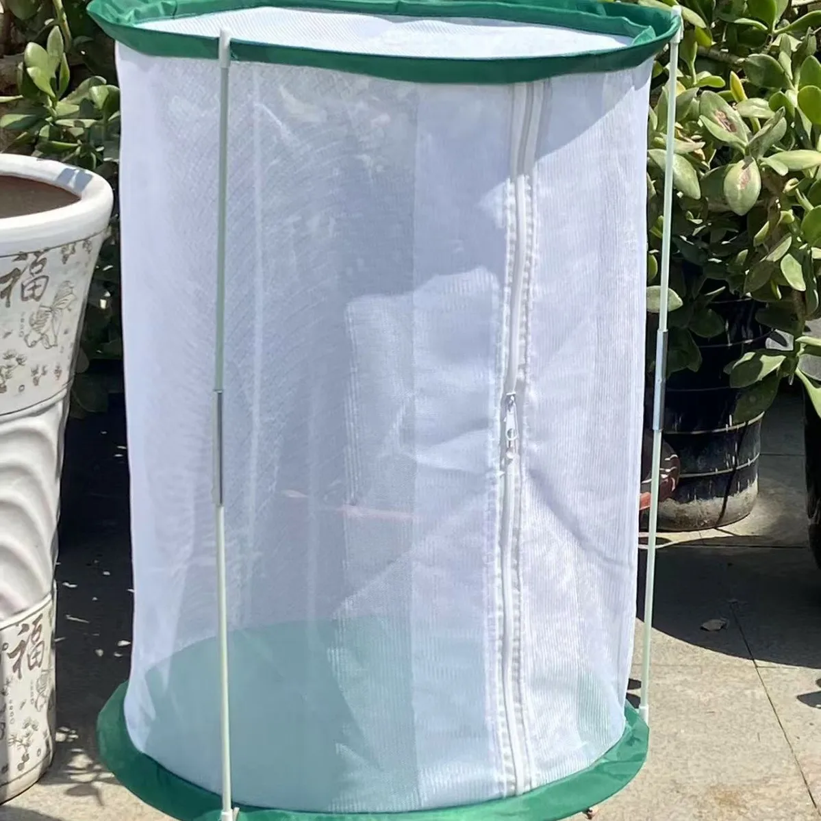 Self-developed Cylindrical Bracket, Butterfly Breeding Cage, Insect Observation, Transparent Mesh Cage