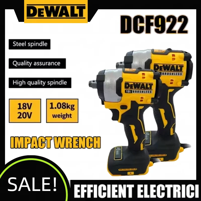 

Dewalt DCF922 2500RPM Brushless high torque 406Nm Cordless impact wrench rechargeable power tool For Dewalt Battery