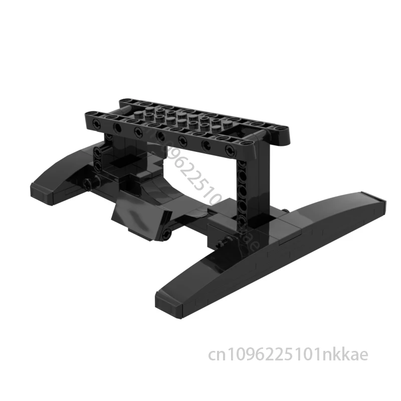 MOC soporte personalizado para Coruscant Guard Gunship 75354 modelo de bloques de construcción DIY soporte de barco espacial ladrillos juguetes regalos solo soporte