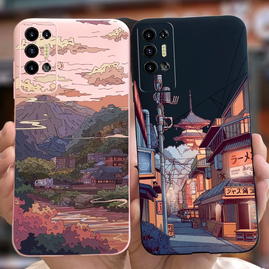 For Tecno Pova 2 Case LE7 LE7n Cute Fashion Cartoon Cover Soft Silicone Phone Case For Tecno Pova 2 Pova2 Back Cover 6.9\'\' Coque
