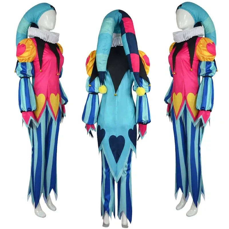 Cartoon Helluva Cosplay Boss Fizzarolli Cappello Cosplay Fantasia Outfit Travestimento Costume Donna Gioco di ruolo Vestito di Halloween per donna adulta