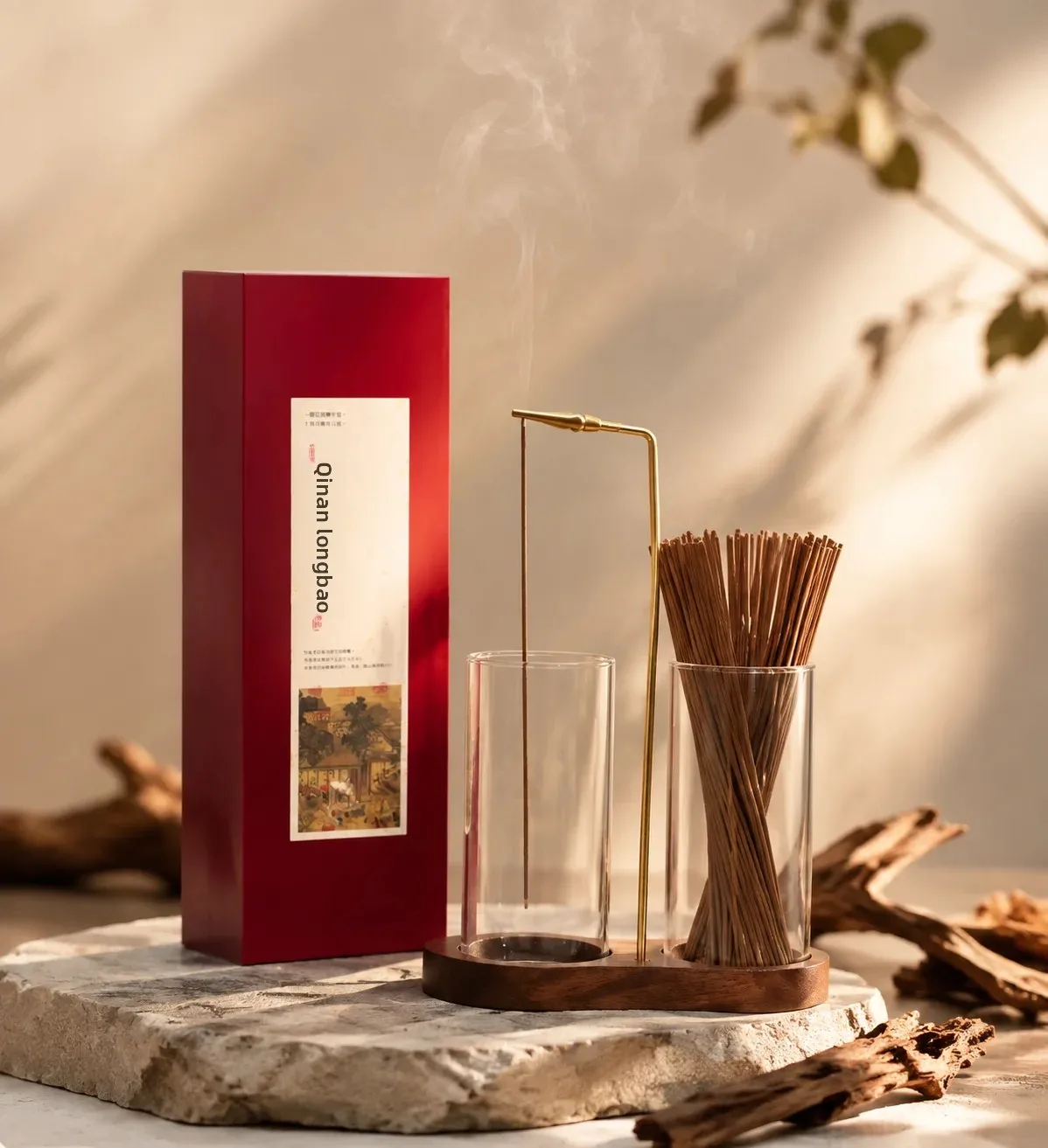 50G Qinan Longbao Agarbatti Incense Sweet & Elegant Aroma | Home Fragrance | Meditation Incense Add to High-end Rewind Fragrance