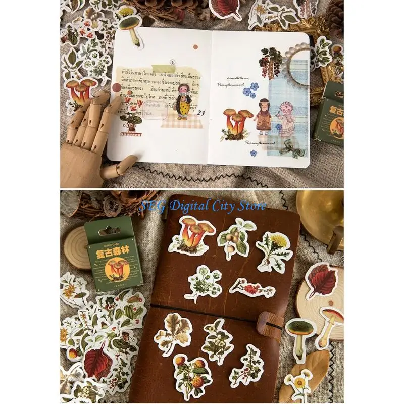 

U75B Artistic Book Aesthetic Sticker Decorative Scrapbook Sticker for Adult Student