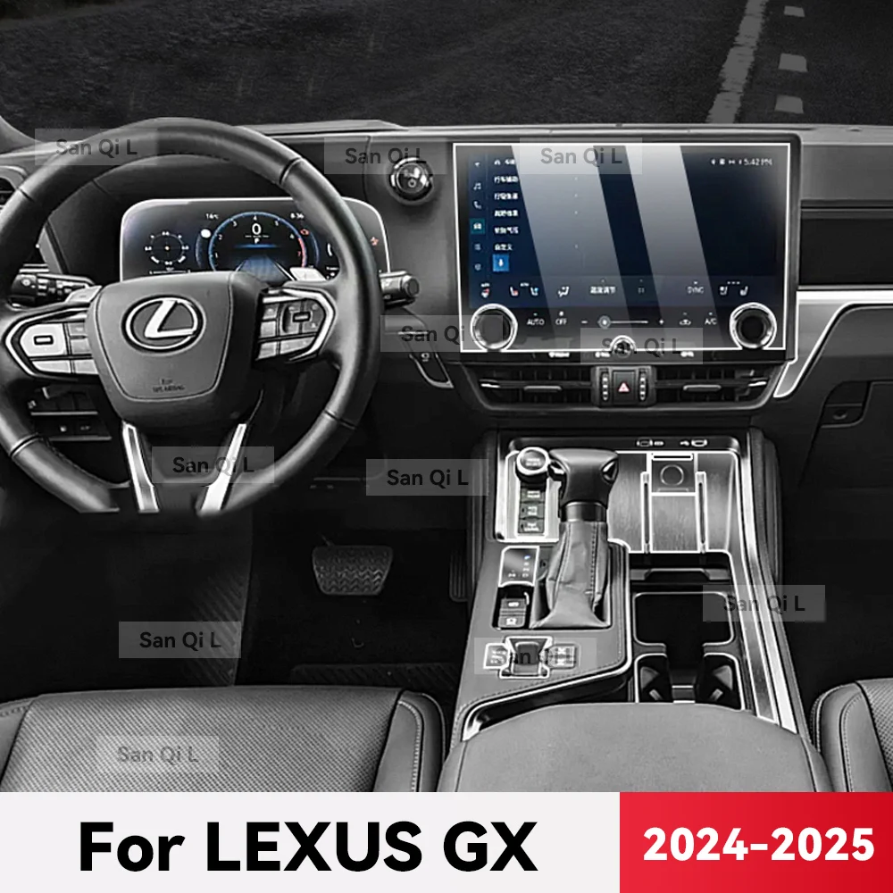 

Transparent TPU For LEXUS GX 2024 2025 Car Center Console Media Dashboard Navigation Anti-scratch Protector Interior Film