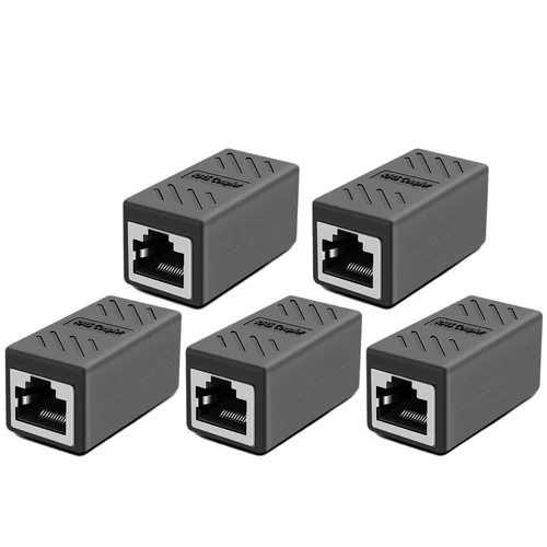 Extensor Ethernet acoplador RJ45, conector LAN de 1000Mbps, adaptador extensor de Cable Ethernet Cat6/Cat5e hembra a hembra, 1/50 Uds.