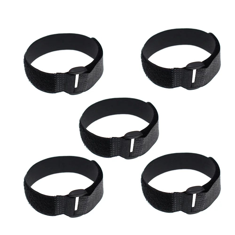 5Pcs Black  2*20cm/2*30cm RC Crawler Durable Antiskid Cable Tie Down Straps for for RC Car Tool