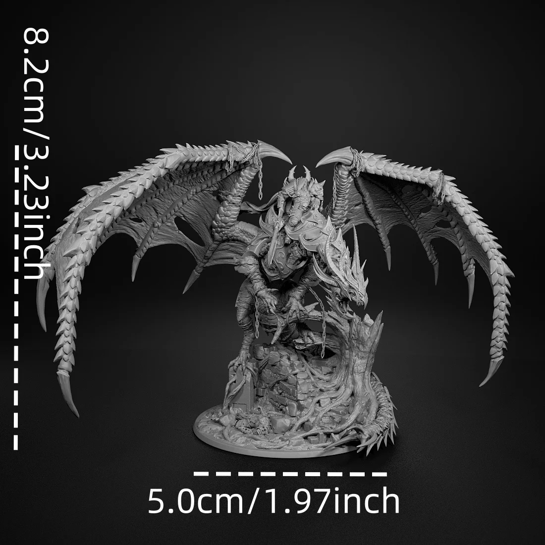 Unchained dragon Miniatures 50mm Tabletop Games Model Unpainted Miniatures For Tabletop Games And Role-playing Room Decorations