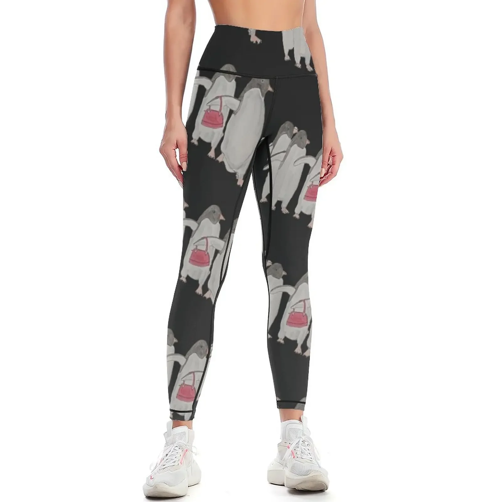 

Penguin Fashionistas 2 Leggings Leginsy push up legging push up sports shirts gym exercise clothing for Womens Leggings