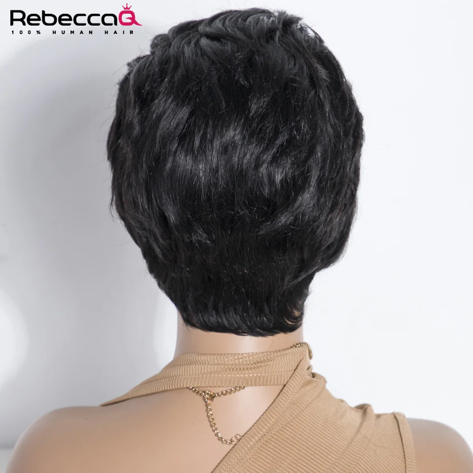 Pixie Cut Wig Transparent Lace Human Hair Wigs For Women Straight Short Bob Wig 13x1 Lace Front Wig Prepluck Brazilia Human Hair