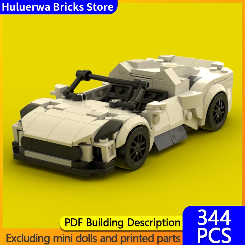 Modelo de carro de cidade moc tijolos de construção mc20 conversível carro esportivo tecnologia modular crianças presentes do feriado montar brinquedos terno