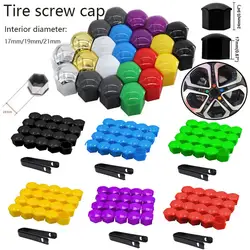 20 pcs/set 17mm 19mm 21mm Decortion Car Protetive Cas Decortion Bolt Car Wheel Nut Caps Exteriors Decoration