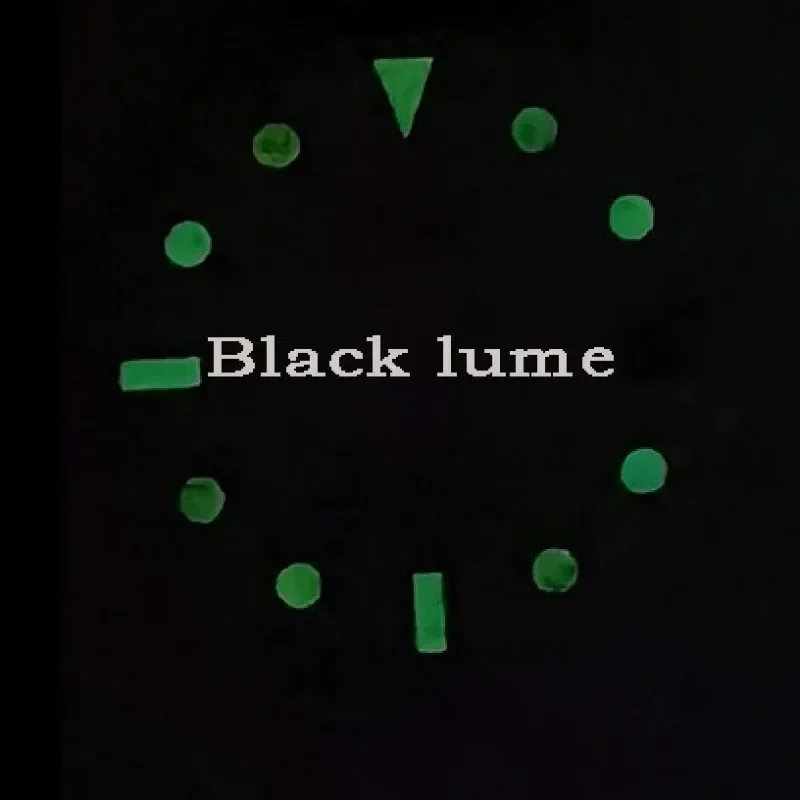 NH35 ماتي الاتصال الهاتفي الأسود YM مؤشر الأسود Lume تعديل مناسبة لحركة NH36/NH38 28.5 مللي متر #2