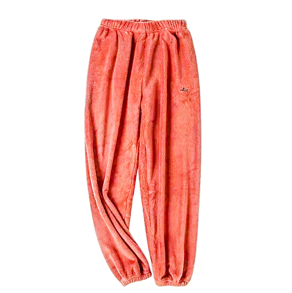 Пижамные штаны, женские удобные теплые зимние пижамные штаны для сна, роскошные уютные домашние штаны, пижамные штаны