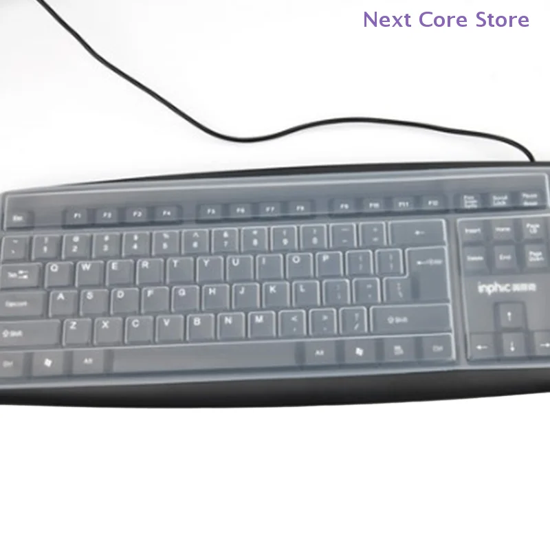 1Pc Silicone Keyboard Film Desktop Computer Keyboard Cover Skin Protector Dustproof Film Cover