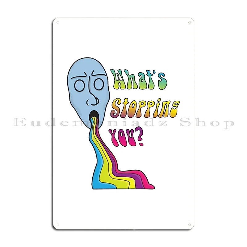 What S Stopping You Metal Plaque Poster Kitchen Club Print Plaques Funny Tin Sign Poster