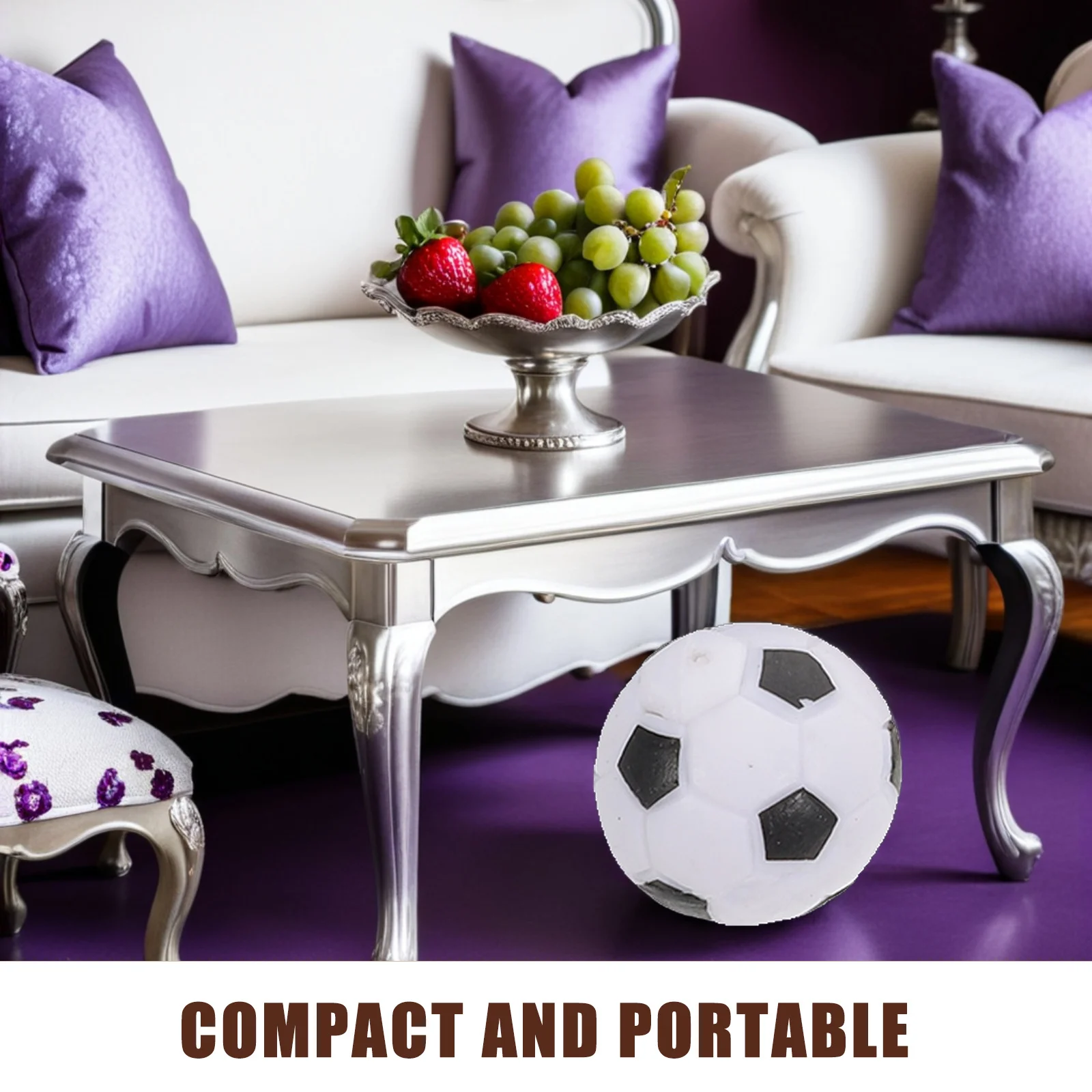 1 Set Mini-Sport-Set für Puppenhaus-Dekoration, realistisches Design, tragbar, robust, Qualität, Bjd, Mini-Basketball, Fußball, Fußball, Springseil